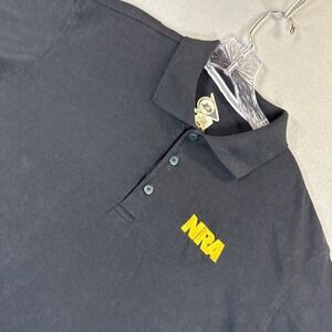National Rifle‎ Association "NRA" Black Polo Shirt Size Medium